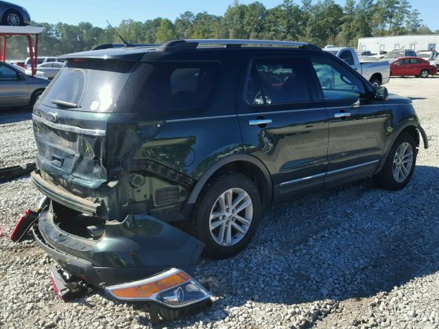 1FM5K7D85DGB12312 - 2013 FORD EXPLORER X GREEN photo 4