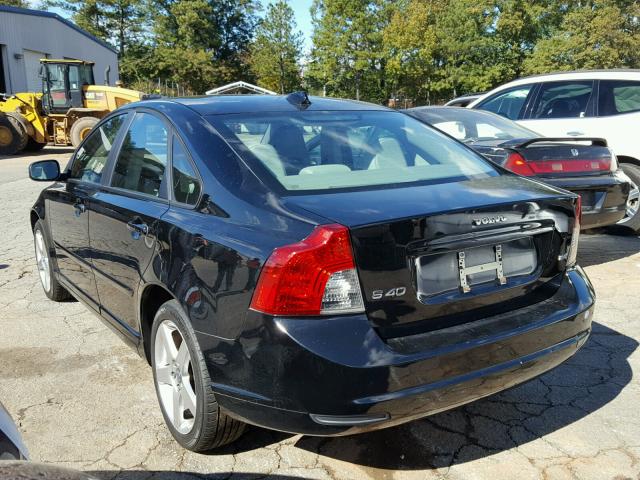 YV1MS382782401316 - 2008 VOLVO S40 2.4I BLACK photo 3