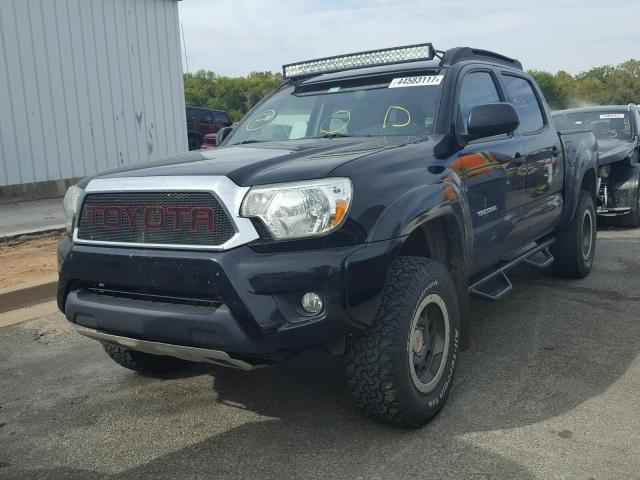 5TFLU4EN1CX045702 - 2012 TOYOTA TACOMA DOU BLACK photo 2