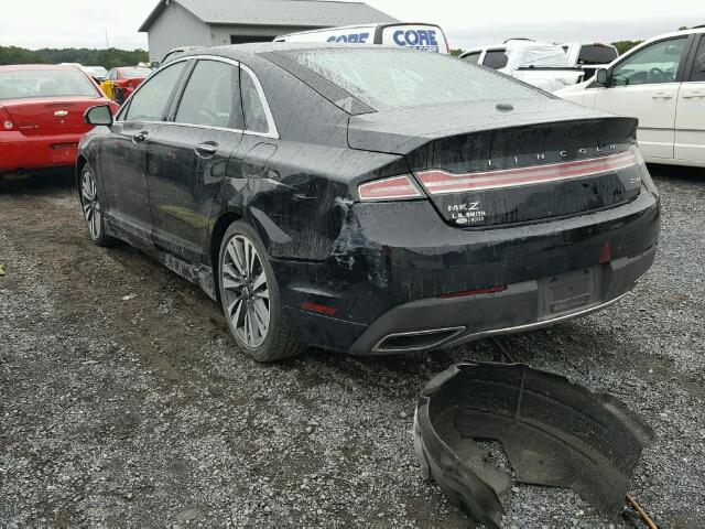 3LN6L5MUXHR602729 - 2017 LINCOLN MKZ HYBRID BLACK photo 3