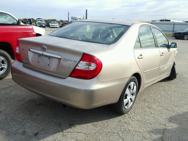 4T1BE30K73U246713 - 2003 TOYOTA CAMRY TAN photo 4