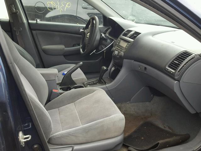 1HGCM56333A081625 - 2003 HONDA ACCORD LX BLUE photo 5