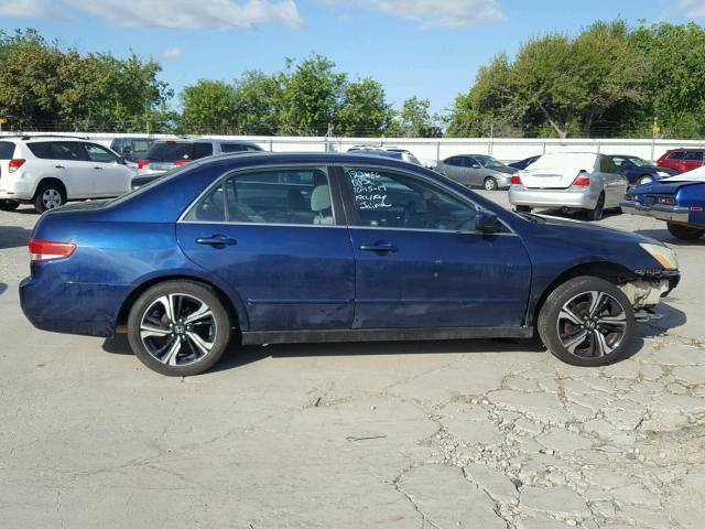 1HGCM56333A081625 - 2003 HONDA ACCORD LX BLUE photo 9