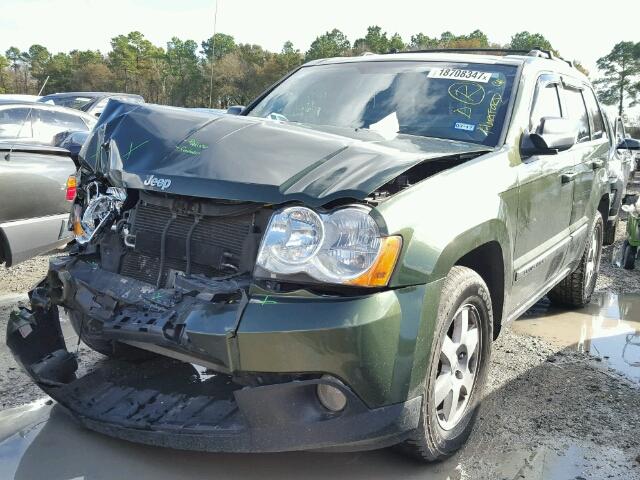 1J8GS48K69C513764 - 2009 JEEP GRAND CHER GREEN photo 2