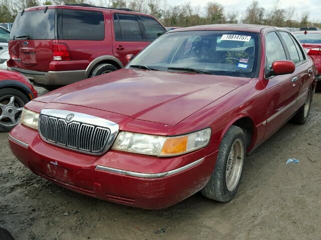 2MEFM75W61X667497 - 2001 MERCURY GRAND MARQ RED photo 2