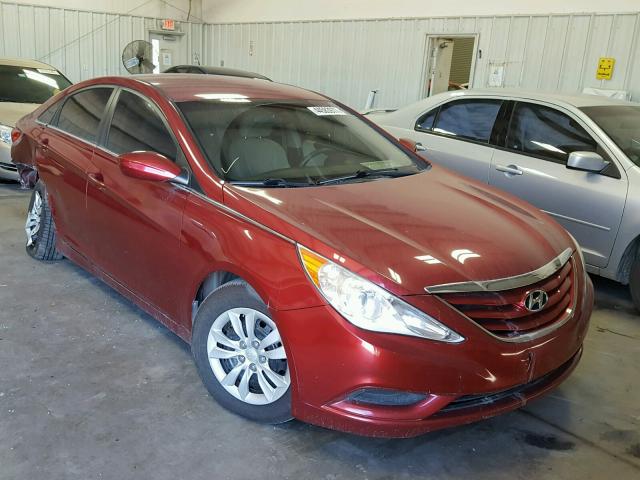 5NPEB4AC8BH071033 - 2011 HYUNDAI SONATA GLS MAROON photo 1