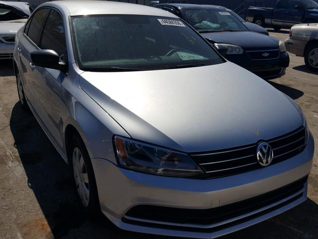 3VW2K7AJ1FM346838 - 2015 VOLKSWAGEN JETTA BASE 银色 照片 1