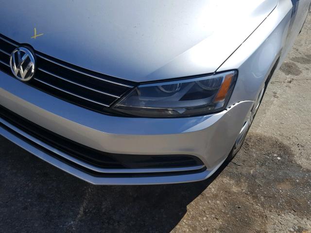 3VW2K7AJ1FM346838 - 2015 VOLKSWAGEN JETTA BASE 银色 照片 9