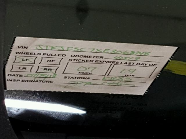 JTKJF5C7XE3068748 - 2014 TOYOTA SCION TC 灰色 照片 9