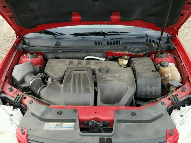 1G1AK55F267632709 - 2006 CHEVROLET COBALT LS RED photo 7