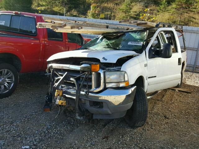 1FTNX21F12ED02483 - 2002 FORD F250 SUPER WHITE photo 2