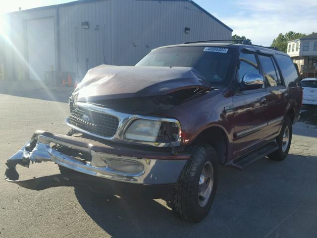 1FMEU18W0VLC12276 - 1997 FORD EXPEDITION BURGUNDY photo 2