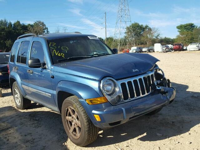 1J4GL58K06W189984 - 2006 JEEP LIBERTY LI BLUE photo 1