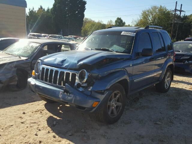 1J4GL58K06W189984 - 2006 JEEP LIBERTY LI BLUE photo 2