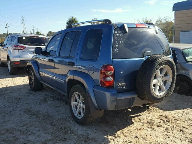 1J4GL58K06W189984 - 2006 JEEP LIBERTY LI BLUE photo 3