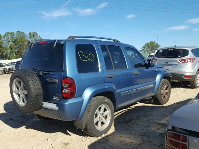 1J4GL58K06W189984 - 2006 JEEP LIBERTY LI BLUE photo 4