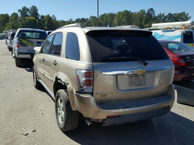 2CNDL13F686325703 - 2008 CHEVROLET EQUINOX BROWN photo 3