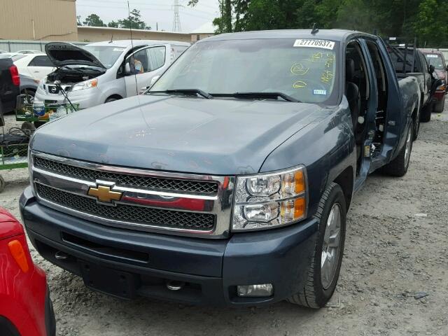 3GCEC33089G207450 - 2009 CHEVROLET SILVERADO BLUE photo 2