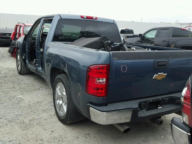 3GCEC33089G207450 - 2009 CHEVROLET SILVERADO BLUE photo 3