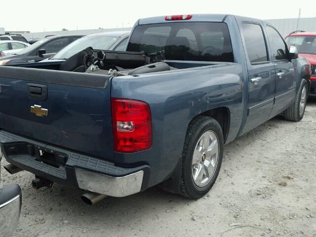 3GCEC33089G207450 - 2009 CHEVROLET SILVERADO BLUE photo 4