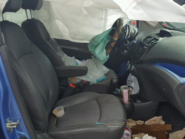 KL8CD6S91DC544147 - 2013 CHEVROLET SPARK 1LT Синий фото 5