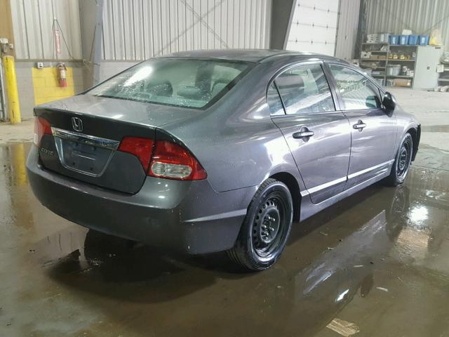 2HGFA1F38AH571801 - 2010 HONDA CIVIC VP GRAY photo 4