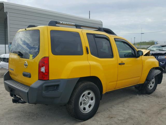 5N1AN08U08C502848 - 2008 NISSAN XTERRA OFF YELLOW photo 4