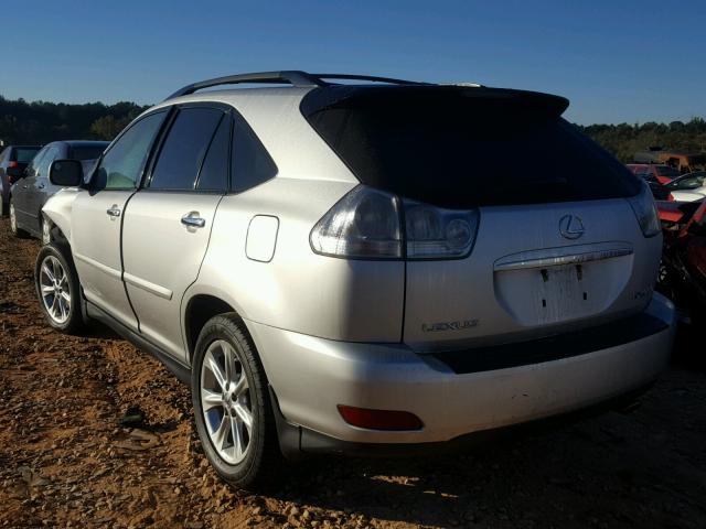 2T2GK31U29C074207 - 2009 LEXUS RX 350 SILVER photo 3