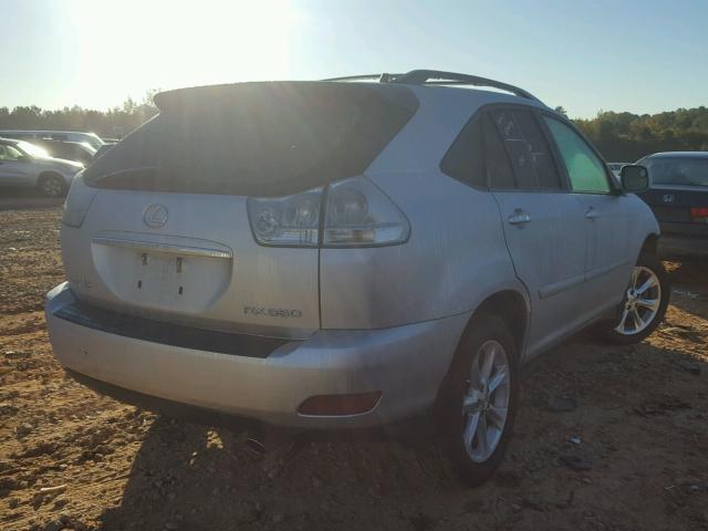 2T2GK31U29C074207 - 2009 LEXUS RX 350 SILVER photo 4