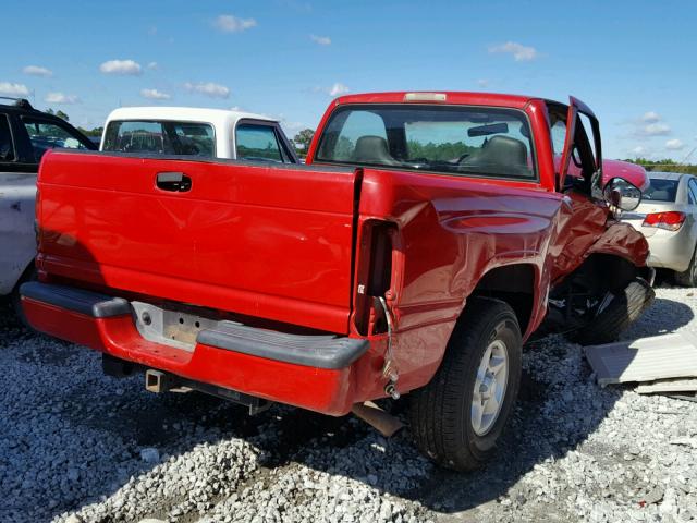 1B7HC16Z1YS576413 - 2000 DODGE RAM 1500 RED photo 4