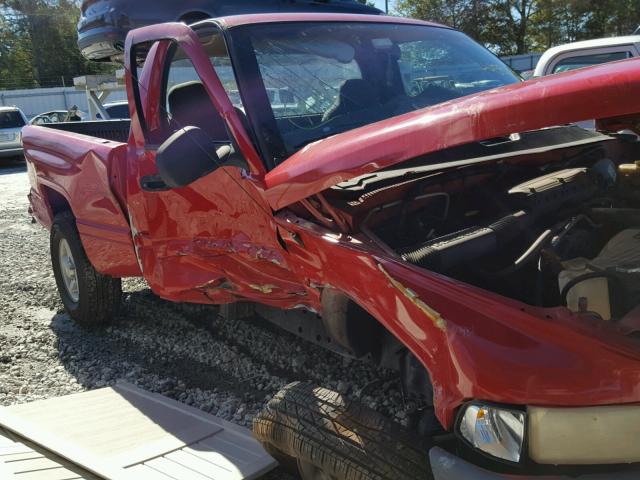 1B7HC16Z1YS576413 - 2000 DODGE RAM 1500 RED photo 9