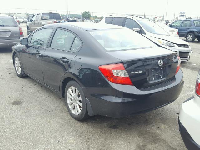 19XFB2F99CE056214 - 2012 HONDA CIVIC EXL 黑色 照片 3