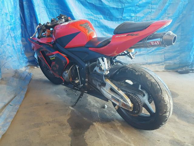 JH2PC37066M302009 - 2006 HONDA CBR600 RED photo 3