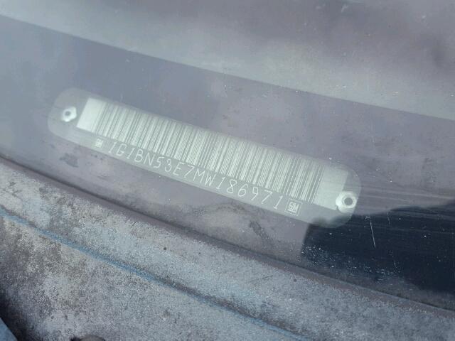 1G1BN53E7MW186971 - 1991 CHEVROLET CAPRICE CL 青色 照片 10