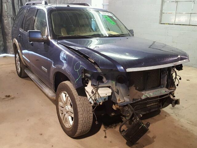 1FMEU74E68UB09992 - 2008 FORD EXPLORER E BLUE photo 1