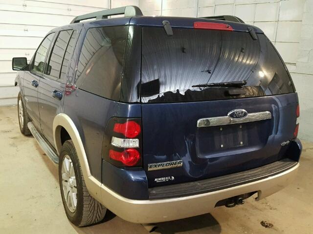 1FMEU74E68UB09992 - 2008 FORD EXPLORER E BLUE photo 3