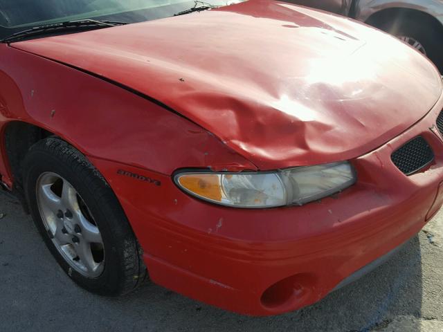 1G2WP52KXVF321389 - 1997 PONTIAC GRAND PRIX RED photo 9
