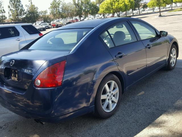 1N4BA41EX6C803435 - 2006 NISSAN MAXIMA SE BLUE photo 4