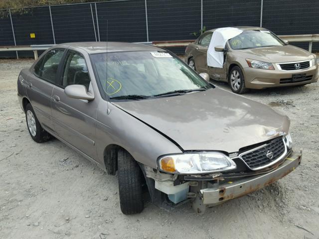 3N1CB51D81L444482 - 2001 NISSAN SENTRA XE BROWN photo 1