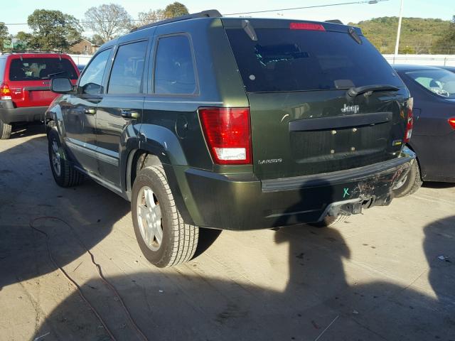 1J8HS48P67C572908 - 2007 JEEP GRAND CHER GREEN photo 3