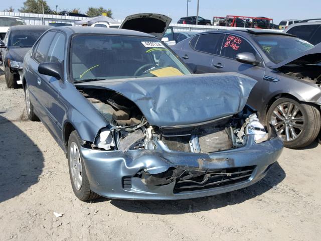 2HGEJ6613YH592587 - 2000 HONDA CIVIC BASE BLUE photo 1
