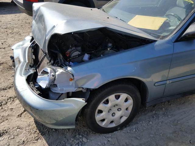 2HGEJ6613YH592587 - 2000 HONDA CIVIC BASE BLUE photo 9