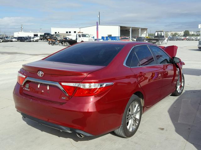 4T1BF1FK1GU575924 - 2016 TOYOTA CAMRY LE წითელი ფოტო 4