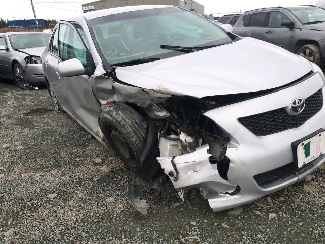 2T1BU4EE5AC485204 - 2010 TOYOTA COROLLA BA SILVER photo 9