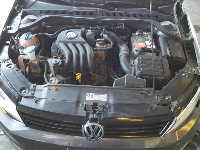 3VW2K7AJ1CM331865 - 2012 VOLKSWAGEN JETTA BASE Մոխրագույն լուսանկար 7