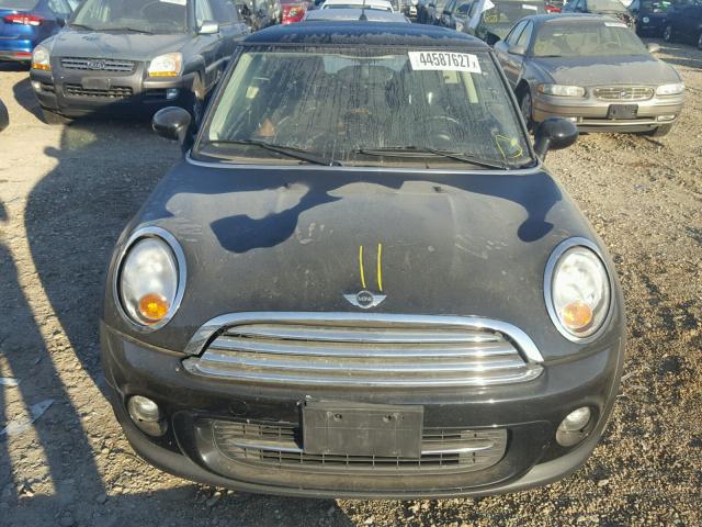 WMWSU3C54CT186289 - 2012 MINI COOPER BLACK photo 7