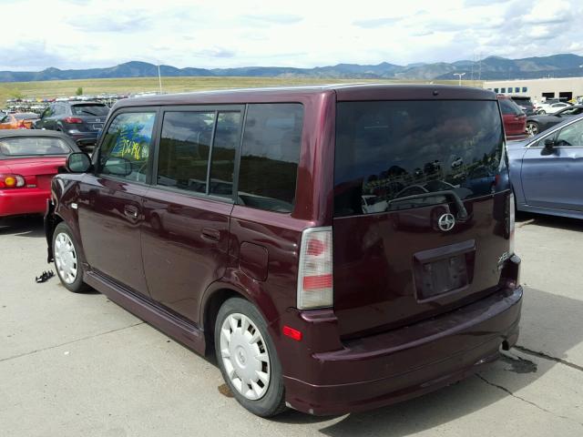 JTLKT324150216890 - 2005 TOYOTA SCION XB მუქწითელი ფოტო 3