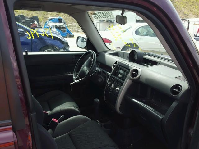 JTLKT324150216890 - 2005 TOYOTA SCION XB მუქწითელი ფოტო 5