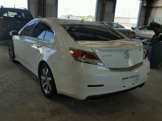 19UUA8F56DA013126 - 2013 ACURA TL TECH WHITE photo 3