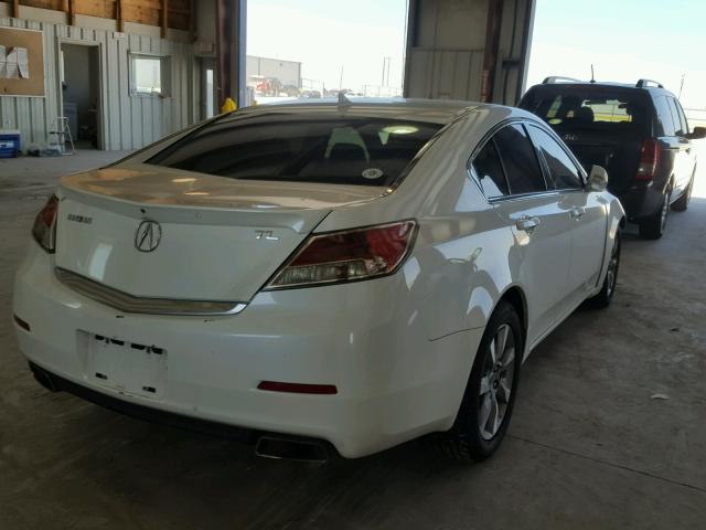 19UUA8F56DA013126 - 2013 ACURA TL TECH WHITE photo 4